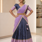 Festive Wear Silk Blend Occasion Wear Half Saree for Girls