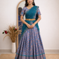 Trendy Ethnic Half Saree with Elegant Rich Border Design