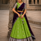 Designer Semi Silk Half Saree with Traditional Look