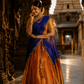Traditional Festive Celebration Wear Half Saree