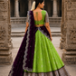 Designer Semi Silk Half Saree with Traditional Look