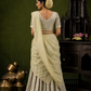 Elegant Ivory & Silver Occasion Wear Traditional Half Saree