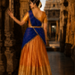 Traditional Festive Celebration Wear Half Saree
