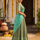 Teal Green & Aqua Blue Premium Traditional Half Saree