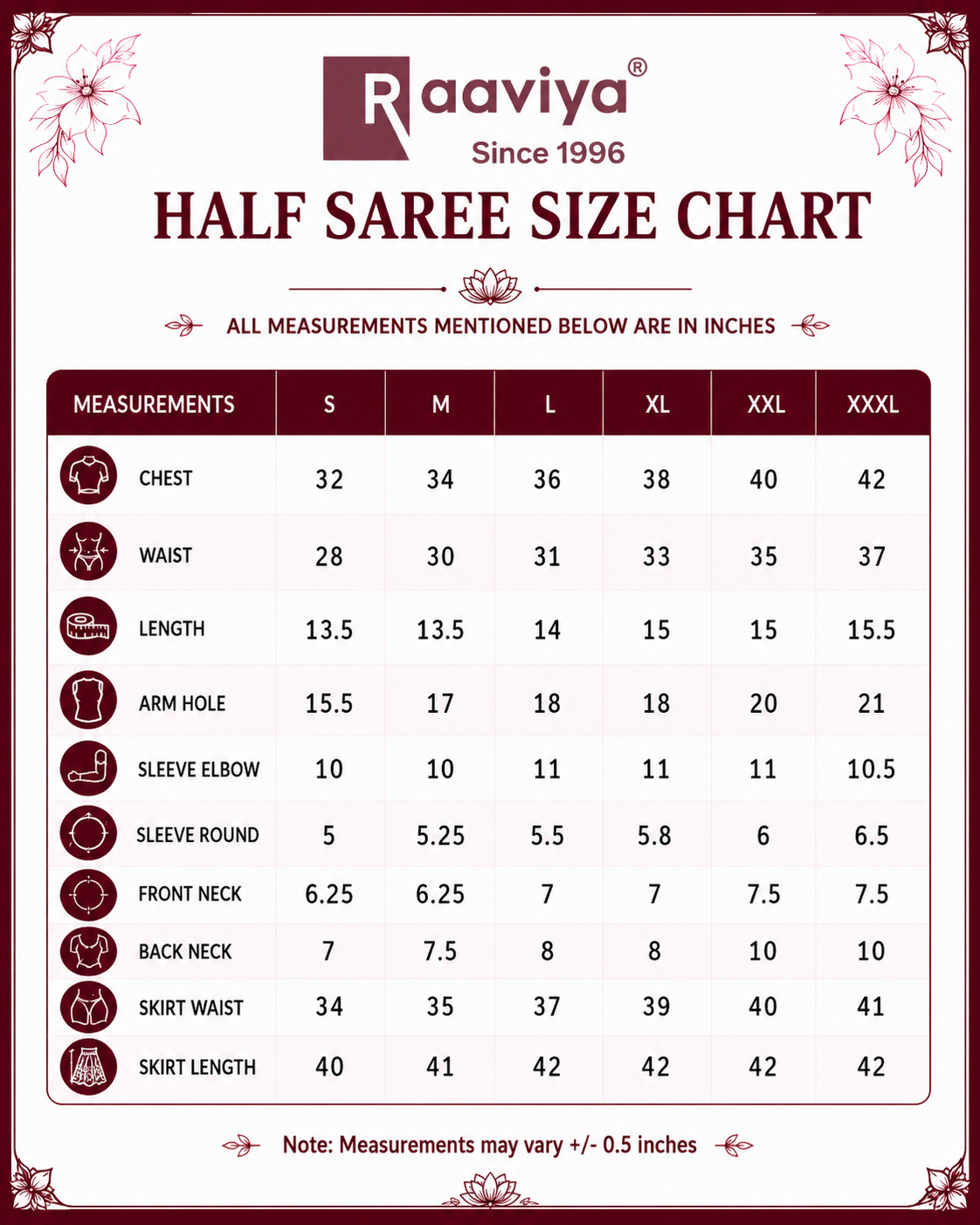 Traditional Embroidered Half Saree for Women